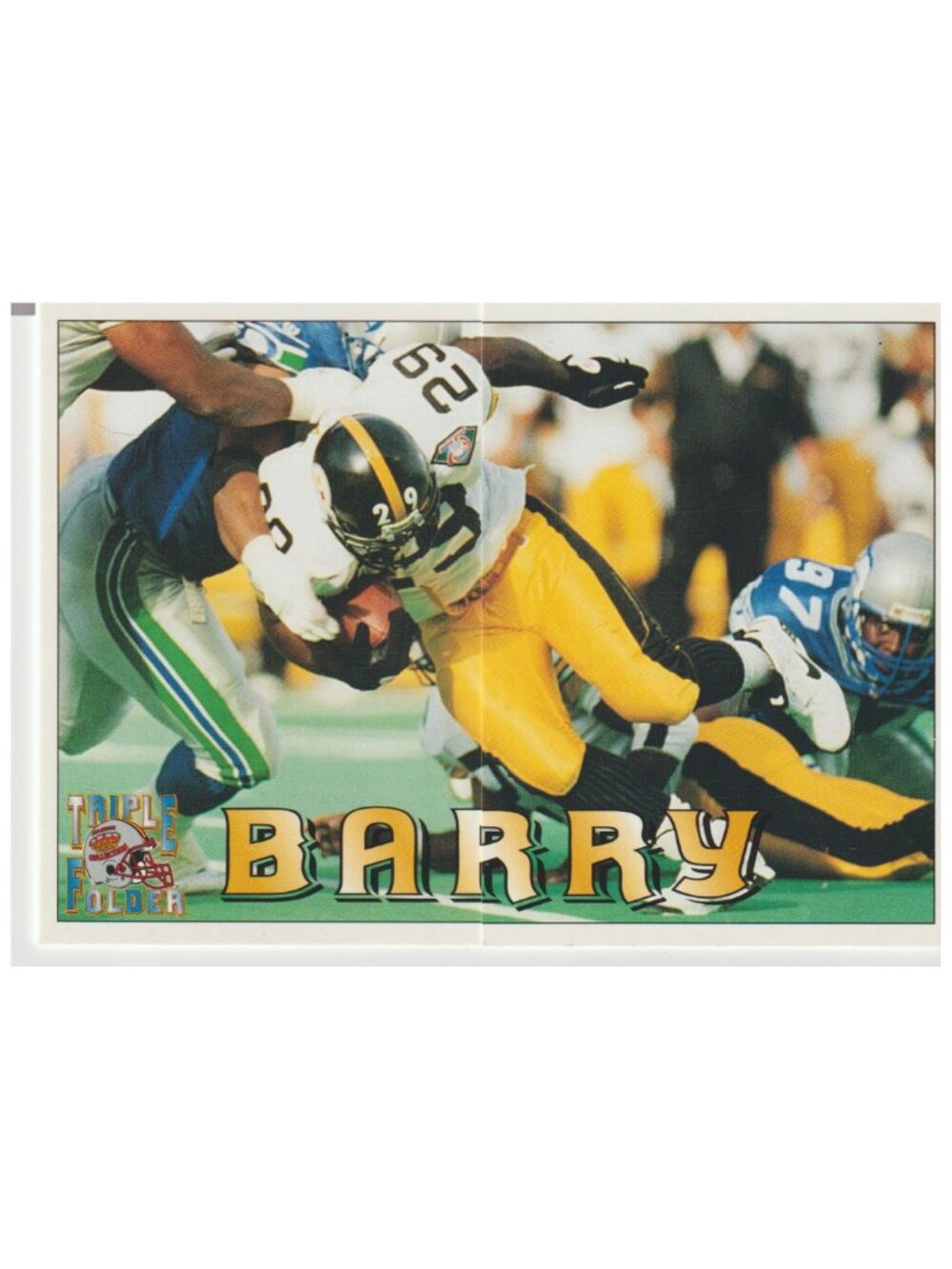 Barry Foster 1994 Pacific Trading Cards Triple Folder – Ungraded – Steelers